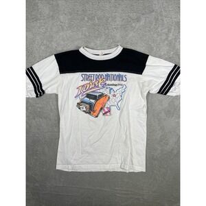1990 White/Black Street Rod Nationals Columbus, OH  Ringer T-Shirt -XL